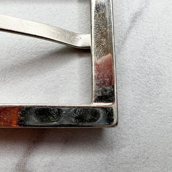 Silver Tone Simple Basic Belt Buckle - Picture 9 of 9